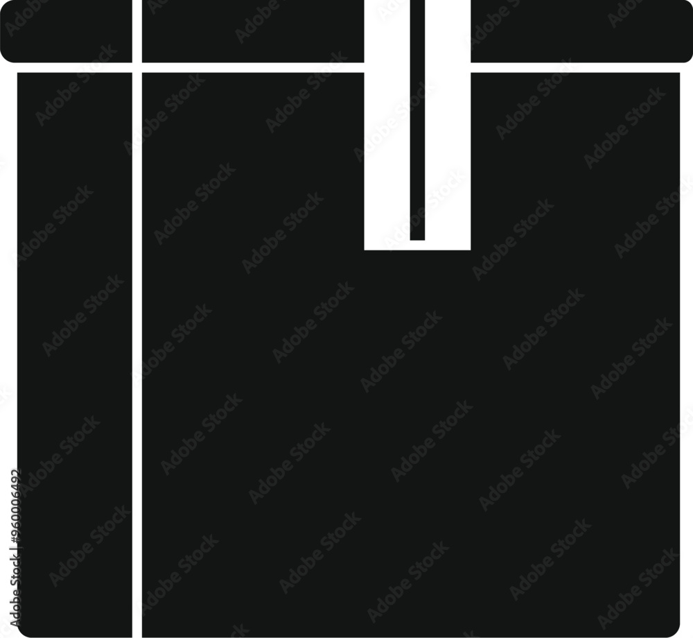 This simple vector icon represents a delivery box, suitable for logistics and shipping related designs This simple vector icon represents a delivery box, suitable for logistics and shipping related designs