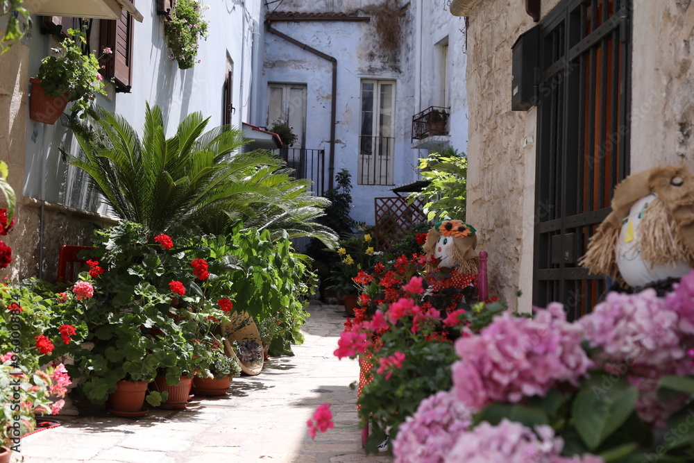 Naklejka premium casamassima, bari, blue town, italy