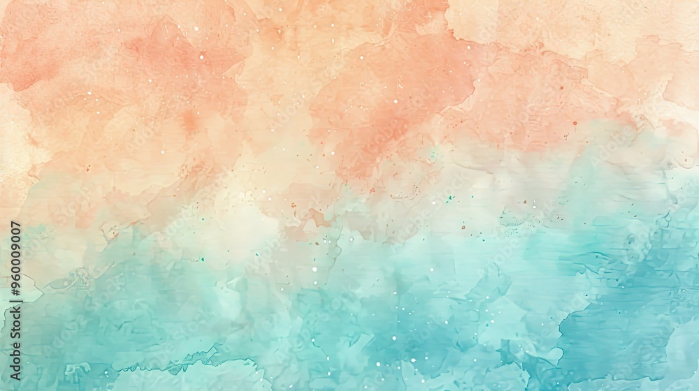 Apricot and baby blue wallpaper smooth watercolor texture with pastel gradient Apricot and baby blue wallpaper smooth watercolor texture with pastel gradient