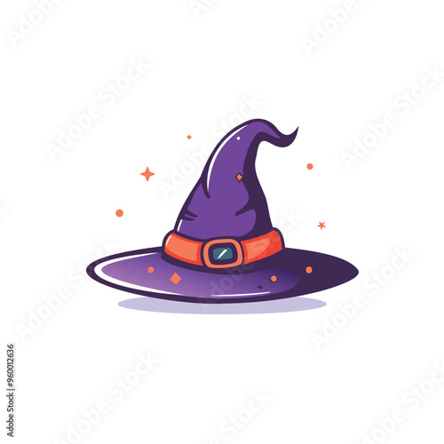 Halloween Witch Hat vector illustration