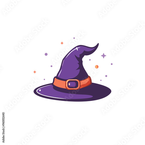 Halloween Witch Hat vector illustration