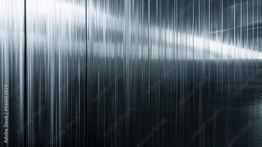 Background of a brushed aluminum wall with linear texture and matte finish Background of a brushed aluminum wall with linear texture and matte finish