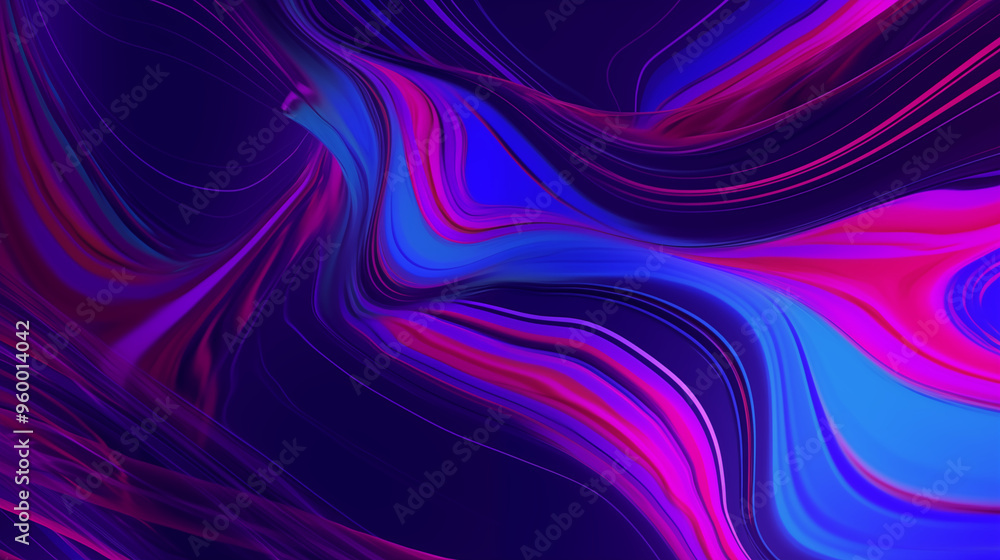 Abstract Gradient of Vivid Pink and Blue Curves Abstract Gradient of Vivid Pink and Blue Curves