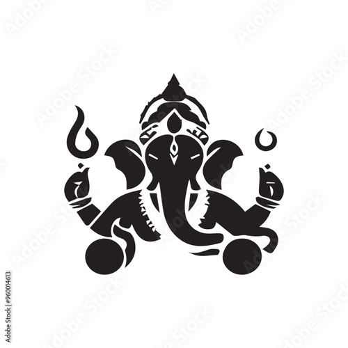Creative Religion Silhouette Vector Logo Design