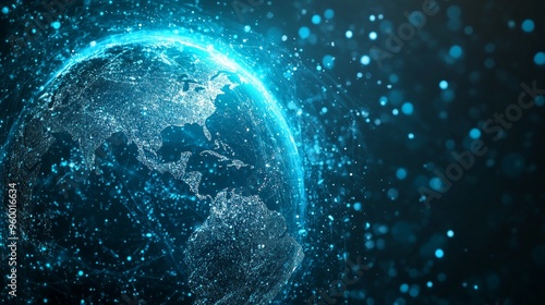 Background of world news program.