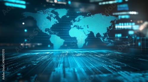 Background of world news program.