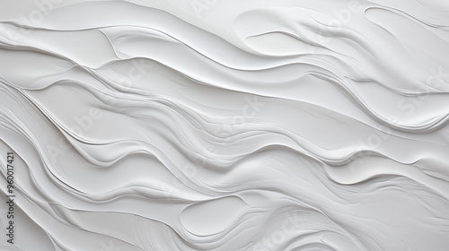 White texture and background. Abstract white wave modern soft luxury texture with smooth