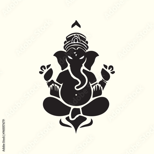 Creative Religion Silhouette Vector Logo Design