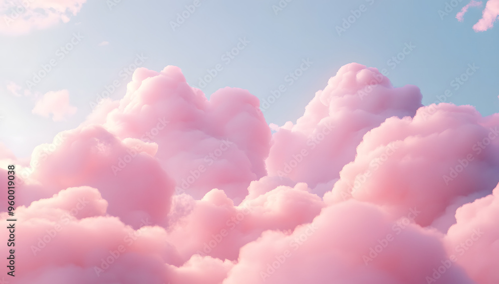 soft pastel pink clouds in the sky soft pastel pink clouds in the sky