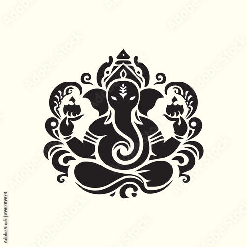 Creative Religion Silhouette Vector Logo Design