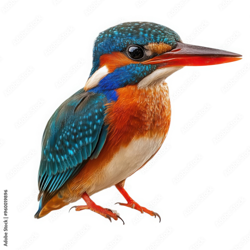 Obraz premium Commercial Quality Shot of an Isolated Malachite Kingfisher Bird