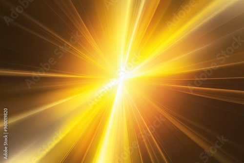 Vibrant Mellow Yellow Gradient Abstract Image Radiating Warm Light and Energy