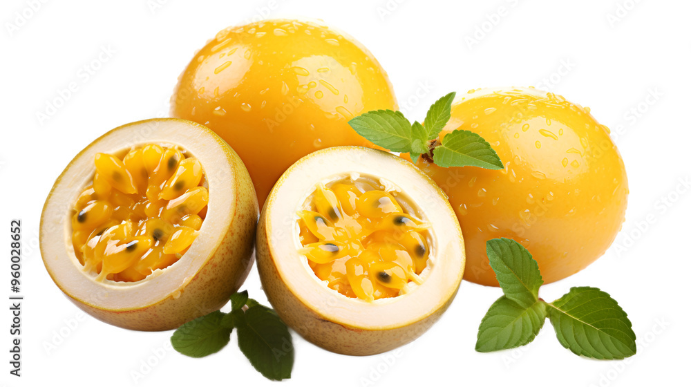 a group of yellow fruit cut in half
a group of yellow fruit cut in half