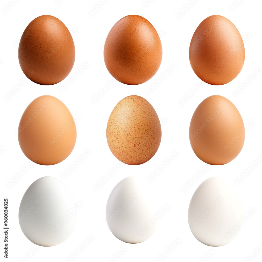 PNG egg element set, transparent background PNG egg element set, transparent background