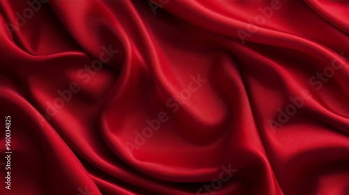 Red Satin Fabric Texture