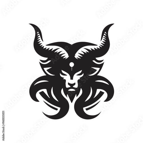 Creative Religion Silhouette Vector Logo Design