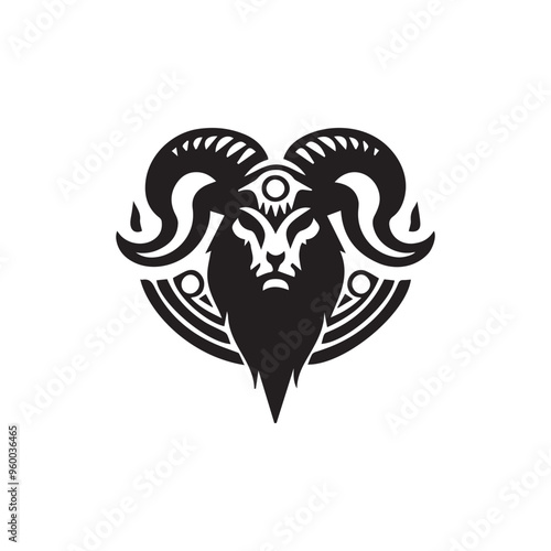 Creative Religion Silhouette Vector Logo Design