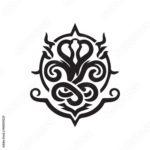 Creative Religion Silhouette Vector Logo Design