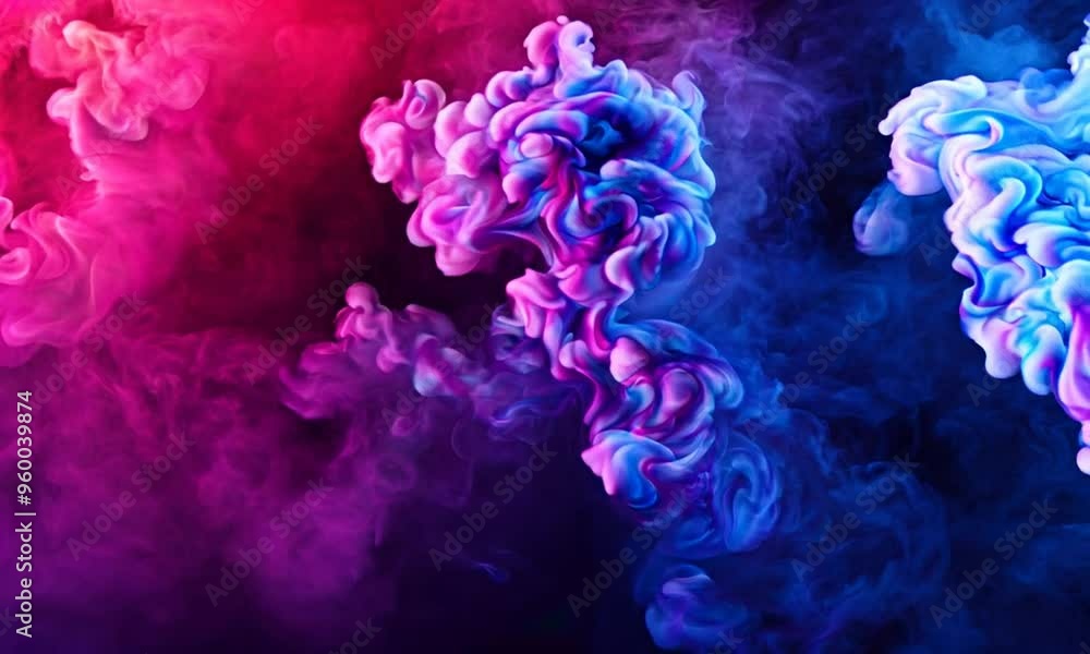 Abstract Colorful Smoke and Ink in Motion Abstract Colorful Smoke and Ink in Motion