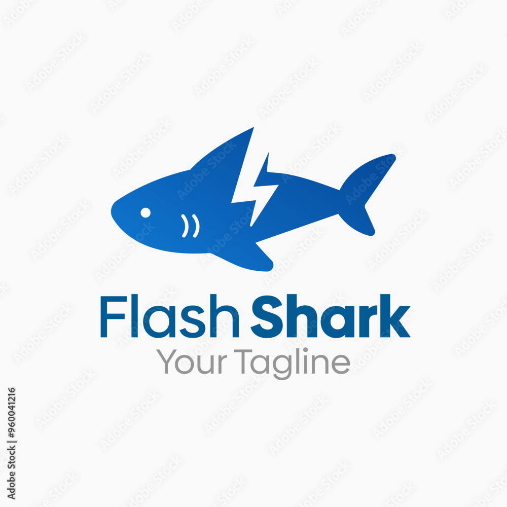 Flash Shark Logo Design Template. Good for Business, Agency, Community and Organization Flash Shark Logo Design Template. Good for Business, Agency, Community and Organization