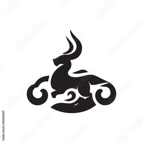 Creative Religion Silhouette Vector Logo Design