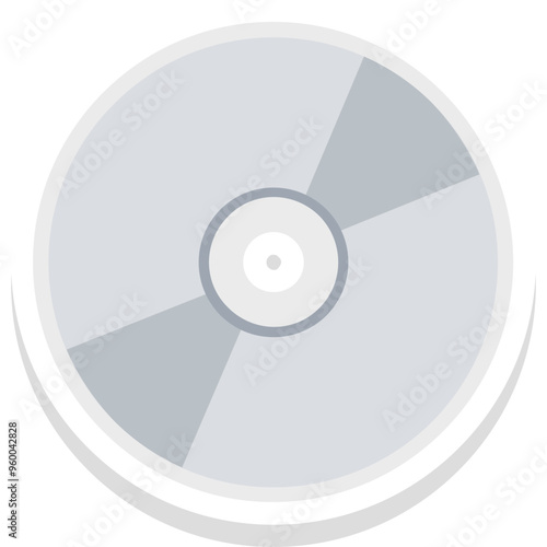 Dvd sticker vector icon an isolated background 