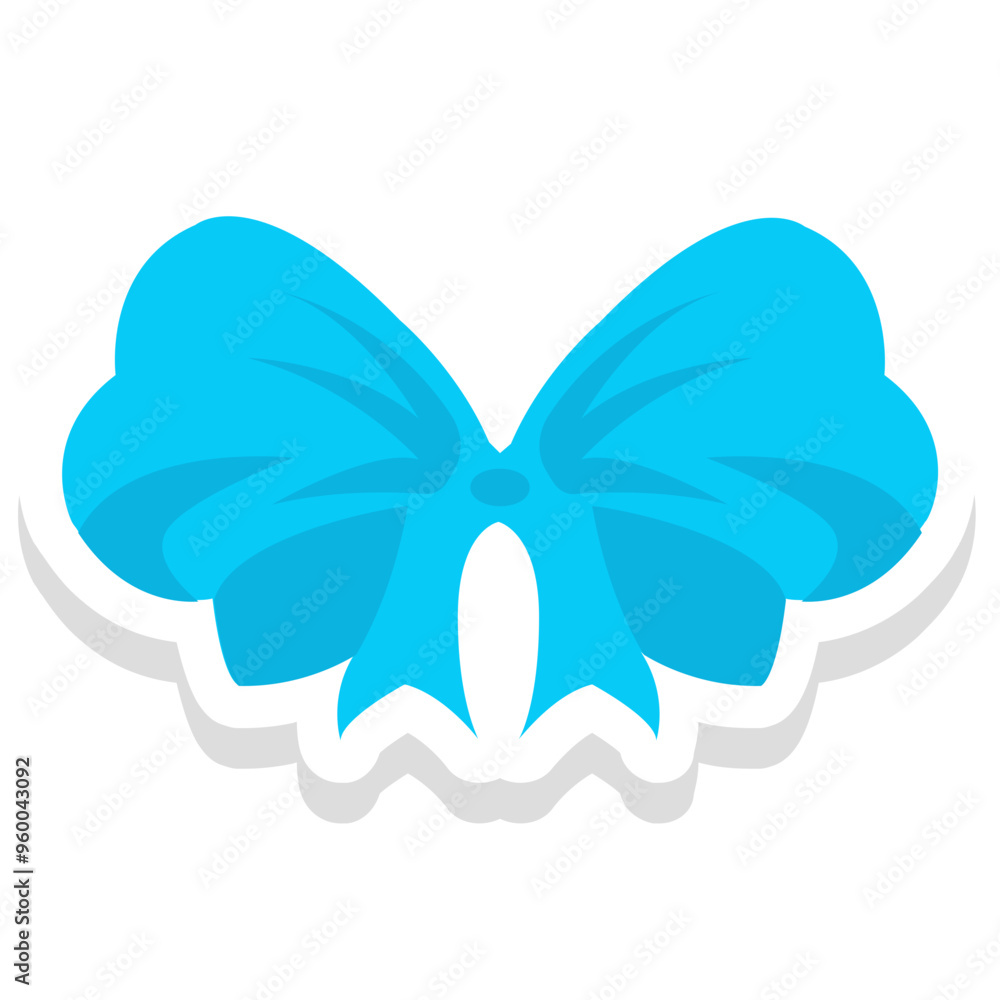 Bowtie sticker vector icon an isolated background Bowtie sticker vector icon an isolated background