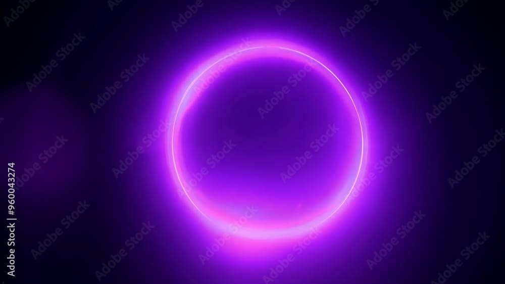 Purple Circular Ring with Soft Lighting and Bokeh Effects Purple Circular Ring with Soft Lighting and Bokeh Effects