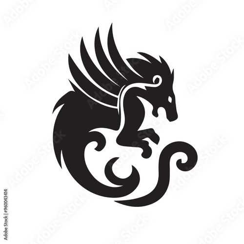 Creative Religion Silhouette Vector Logo Design