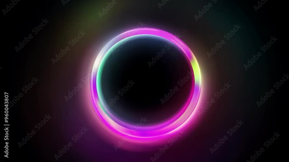 Rainbow Circular Ring with Soft Lighting and Colorful Bokeh Rainbow Circular Ring with Soft Lighting and Colorful Bokeh