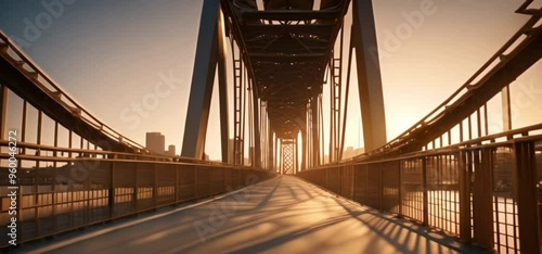 The Bridge Perspective: Use a dynamic shot to capture the architectural details of a bridge, moving from one end to the other.