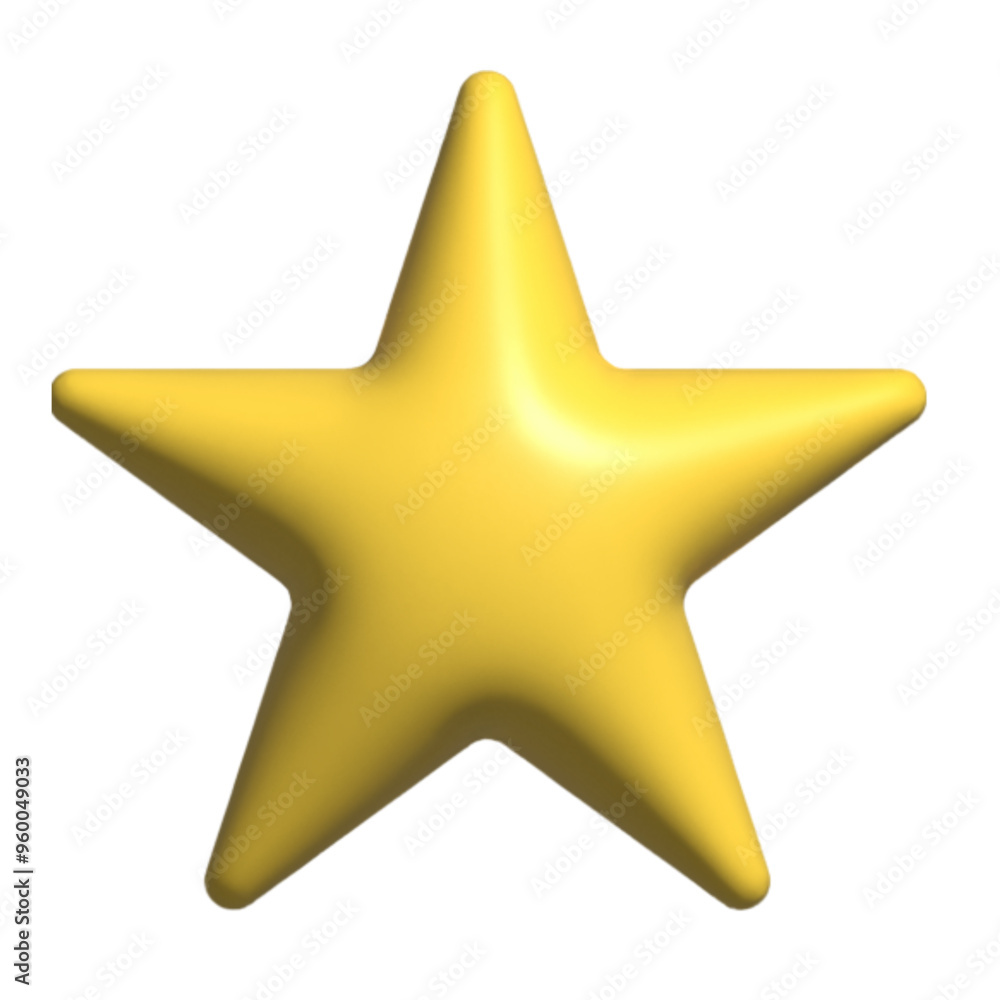 Obraz premium 3D icon golden star