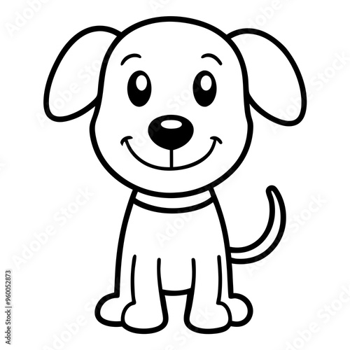 snoopy line art cartoon dog