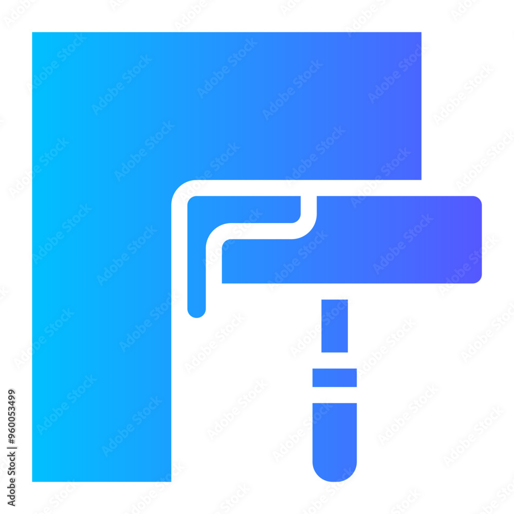paint roller gradient icon paint roller gradient icon
