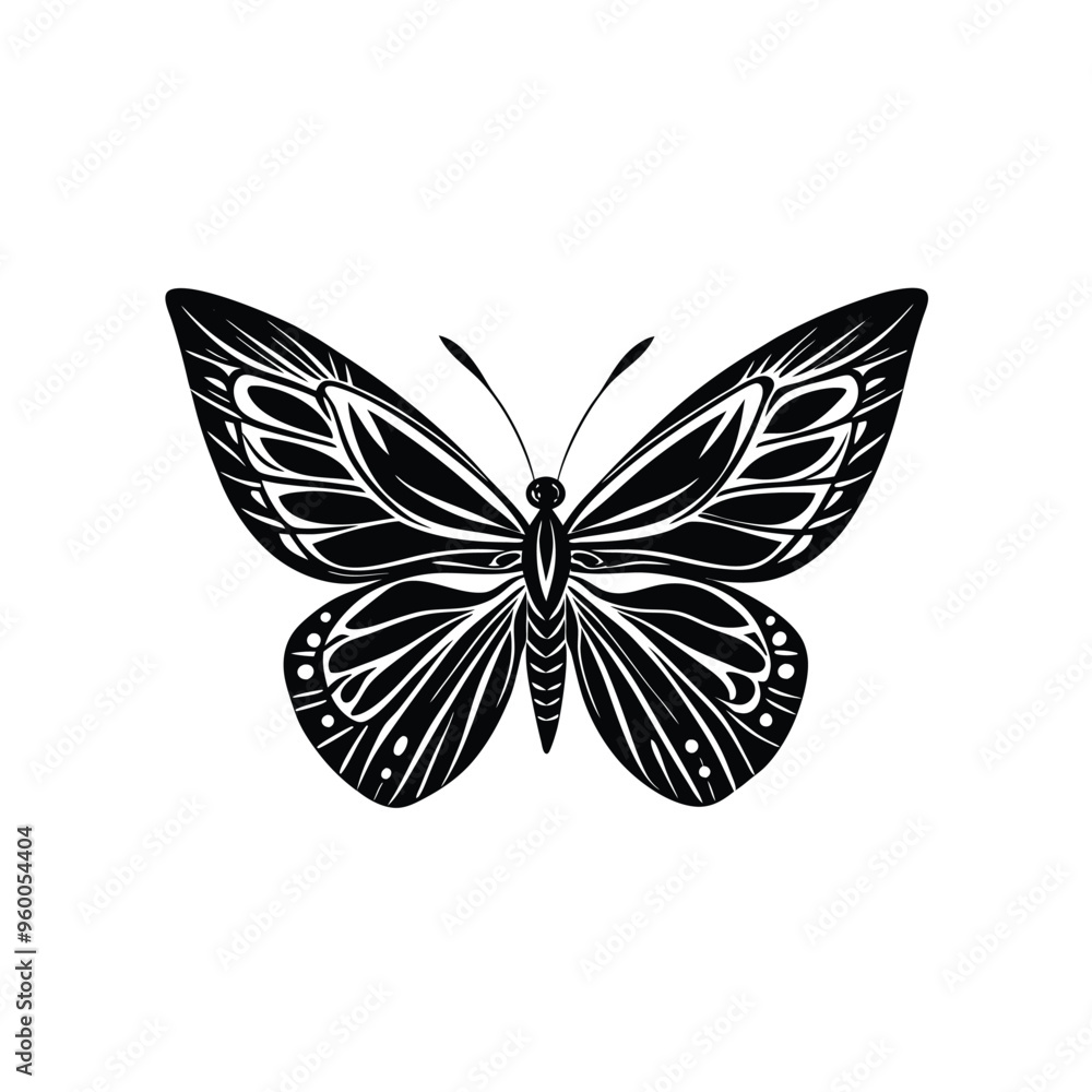 Butterfly Vector Design Logo Silhouette Modern Symbol Butterfly Vector Design Logo Silhouette Modern Symbol