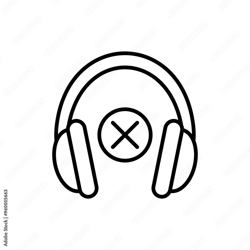 Music detox outline icons, minimalist vector illustration ,simple transparent graphic element .Isolated on white background Music detox outline icons, minimalist vector illustration ,simple transparent graphic element .Isolated on white background