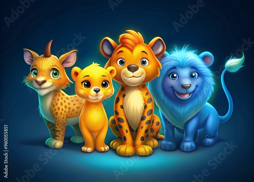 Adorable Cartoon Animals – Cute and Colorful Wildlife Characters