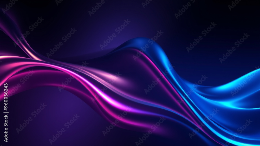 Abstract dark holographic iridescent neon background fluid liquid glass curved wave background Abstract dark holographic iridescent neon background fluid liquid glass curved wave background