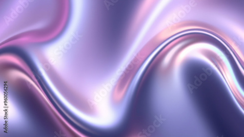 Abstract dark holographic iridescent neon background fluid liquid glass curved wave background