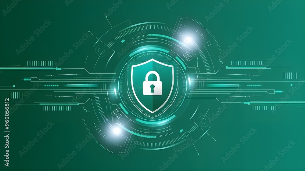 Fototapeta premium security shield, and quality control. Certification. Business, technology, internet and networking concept,abstract technology background