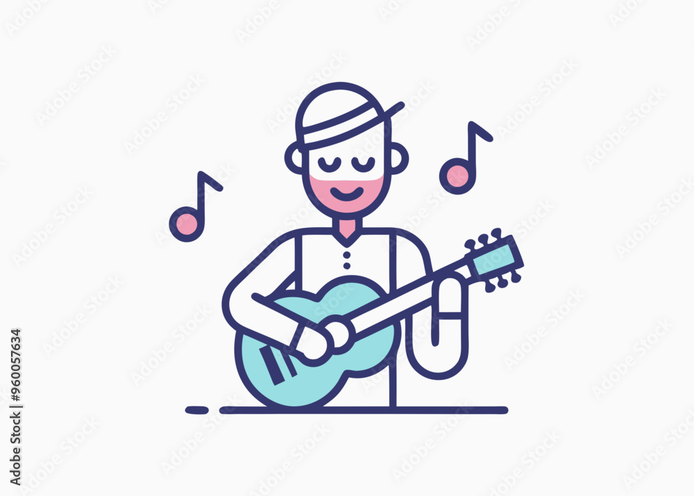 Guitar Line icon, Sketch Design, Pixel perfect, Editable stroke. Guitarist, Jazz Music, Music, Musical Note, Singer.
Guitar Line icon, Sketch Design, Pixel perfect, Editable stroke. Guitarist, Jazz Music, Music, Musical Note, Singer.