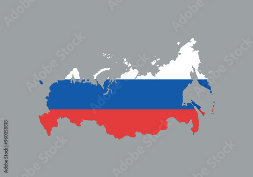 country map with flag