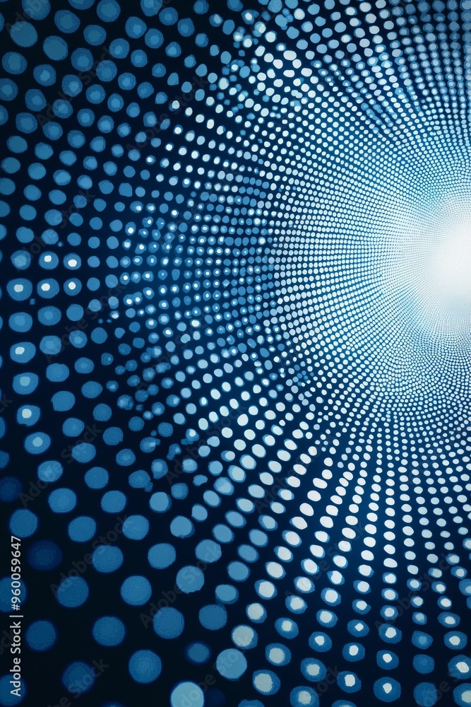 A dotted pattern gradient transitioning from deep blue to bright white, symbolizing the passage of time A dotted pattern gradient transitioning from deep blue to bright white, symbolizing the passage of time