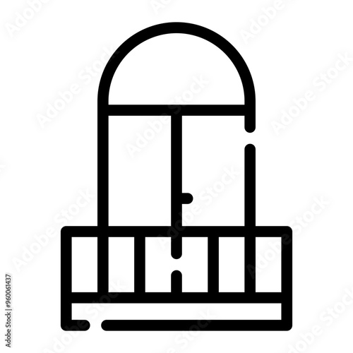 balcony line icon