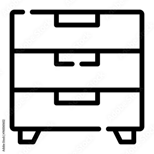 drawers line icon