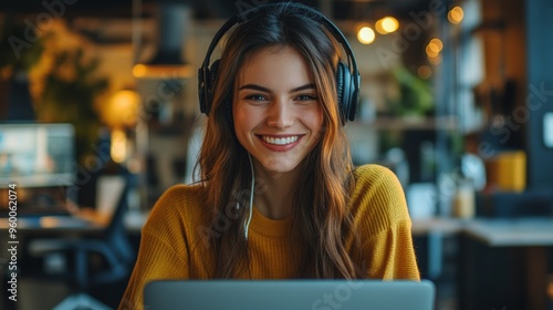 Young Woman Working in Creative Office