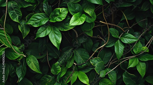 Wallpaper Mural A close-up of green leaves. Torontodigital.ca