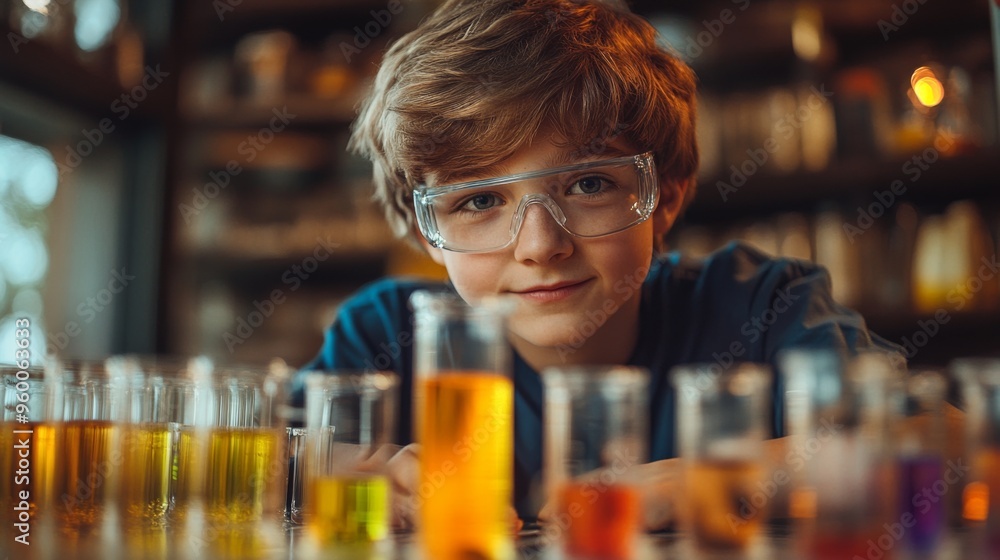 Young Scientist in a Lab