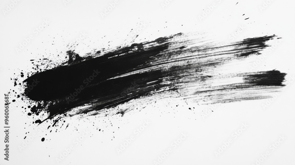 Abstract Black Brush Stroke Abstract Black Brush Stroke