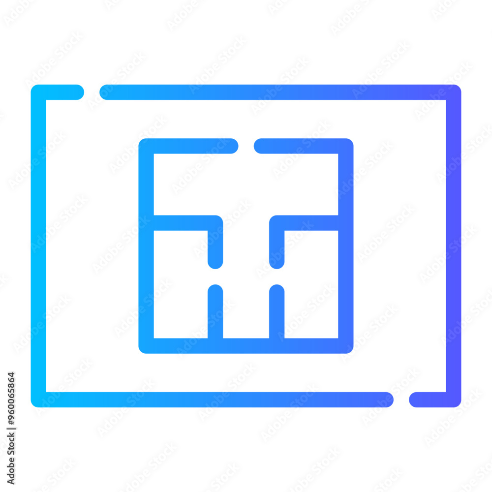 drawing desk gradient icon drawing desk gradient icon